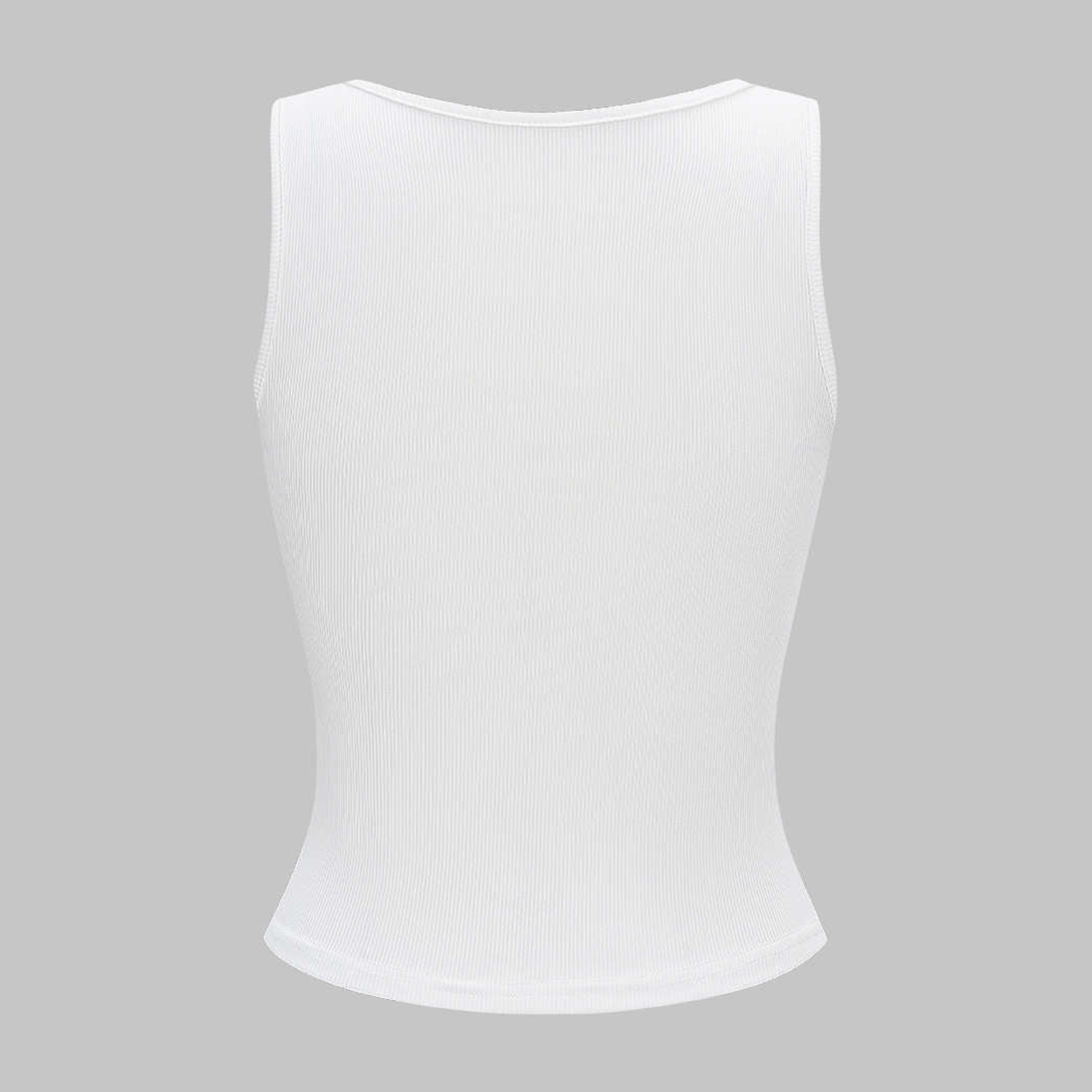 Sparkle Embellished Square Neck Cropped Tank Top